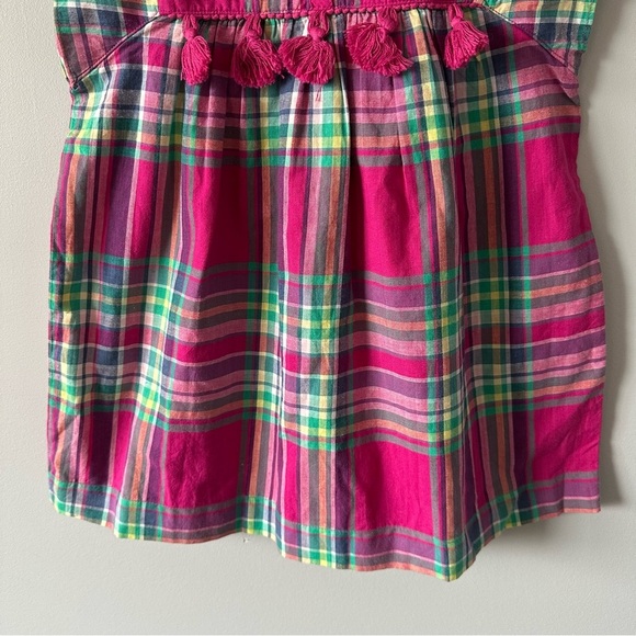 TEA COLLECTION Lucknow Plaid Tunic Dress - Orchid Girls 4 - Picture 3 of 9